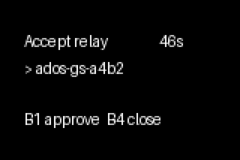 On the receiver, open a 60-second window.