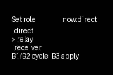 Pick a role. Tap apply to commit.